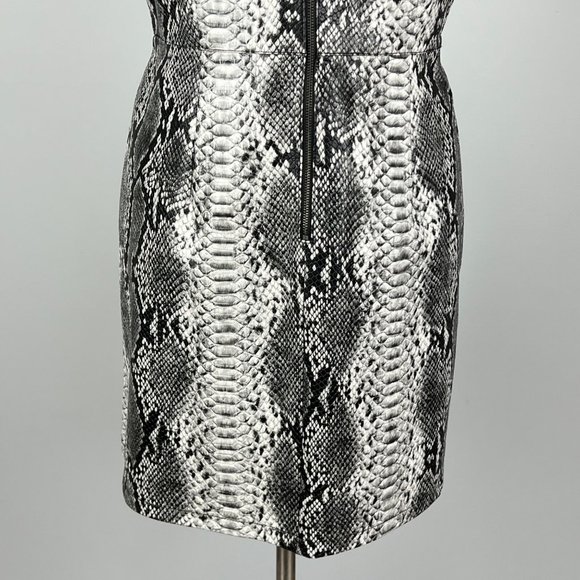 French Connection Womens Elias Reptile Dress Gray Snake Print Sleeveless size 12 - Picture 10 of 14